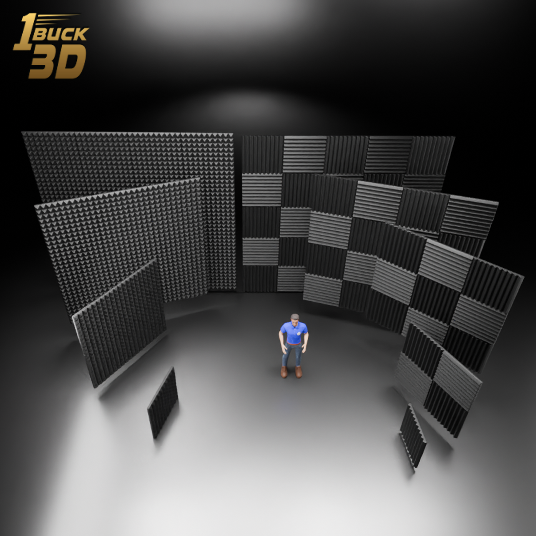 🟠50mm x 50mm Wall Panel Tile for 3.75" (1:18) Figure Dioramas