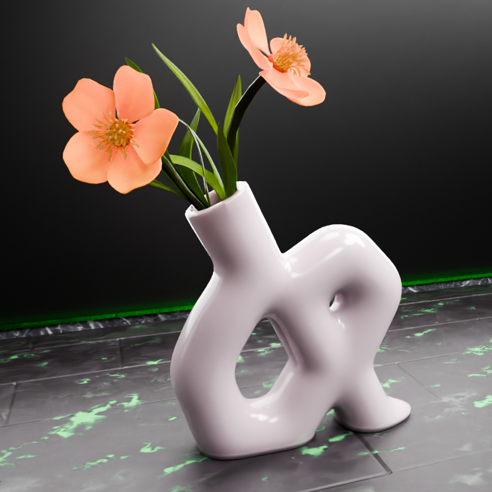 🟢 Random Shaped Tube Vase