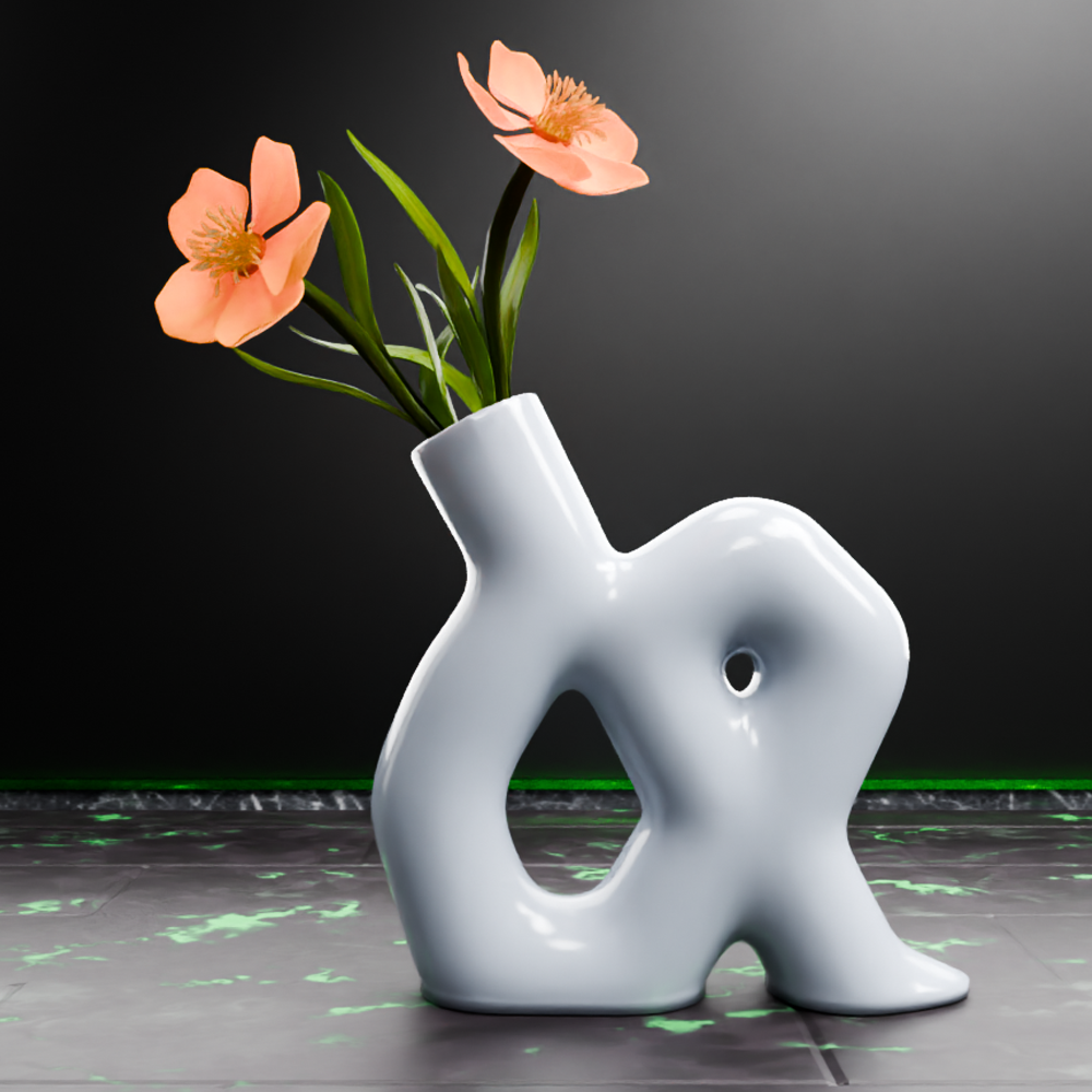 🟢 Random Shaped Tube Vase