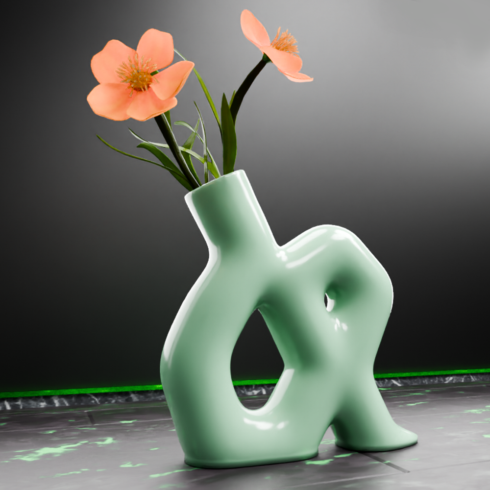 🟢 Random Shaped Tube Vase