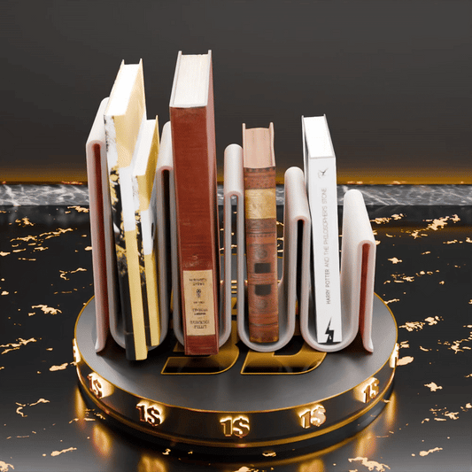 🟠 Book Stand Desk Organizer