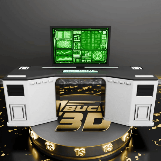 🟠 Sci-Fi Lab Table for 3.75" (1:18) Figure Dioramas