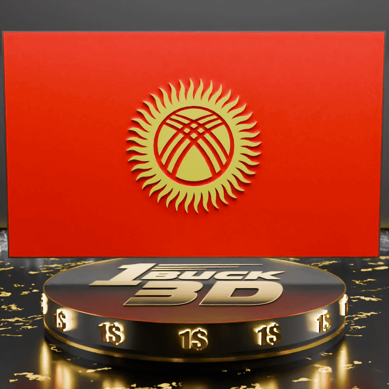 🟠 The National Flag of Kyrgyzstan
