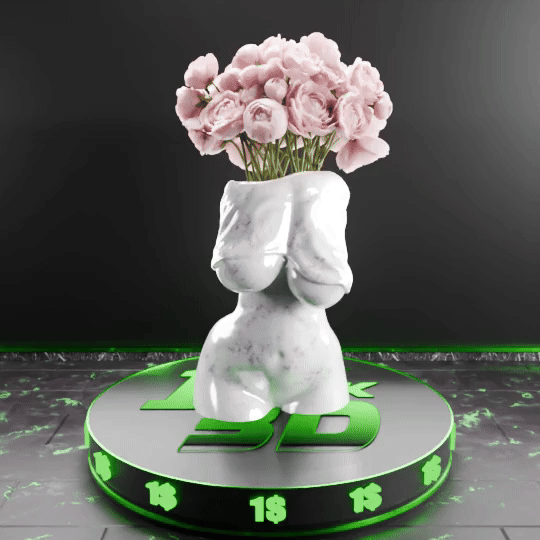 🟢 Perfect Shape Half Dressed Lovely Lady Woman Mannequin Vase