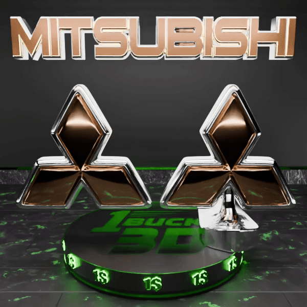 🟢 MITSUBISHI Car SUV Logo Emblem Badge Sign Crest Symbol Mark Insignia