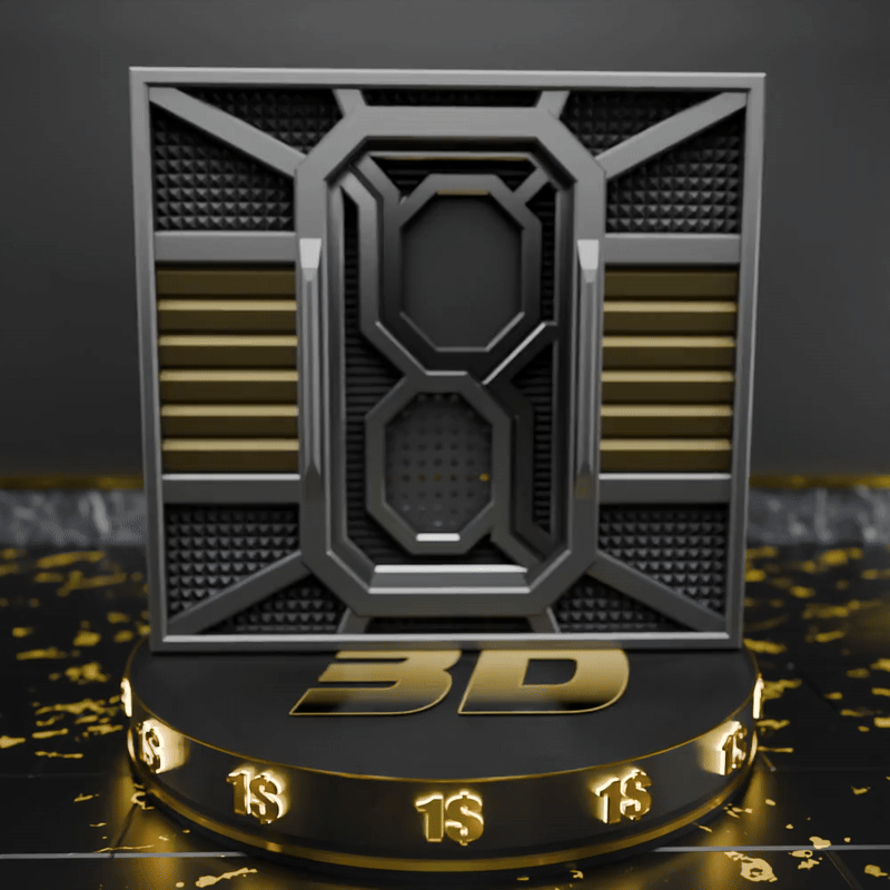 🟠 Sci-Fi Openable Sliding Door for 3.75" (1:18) Figure Dioramas