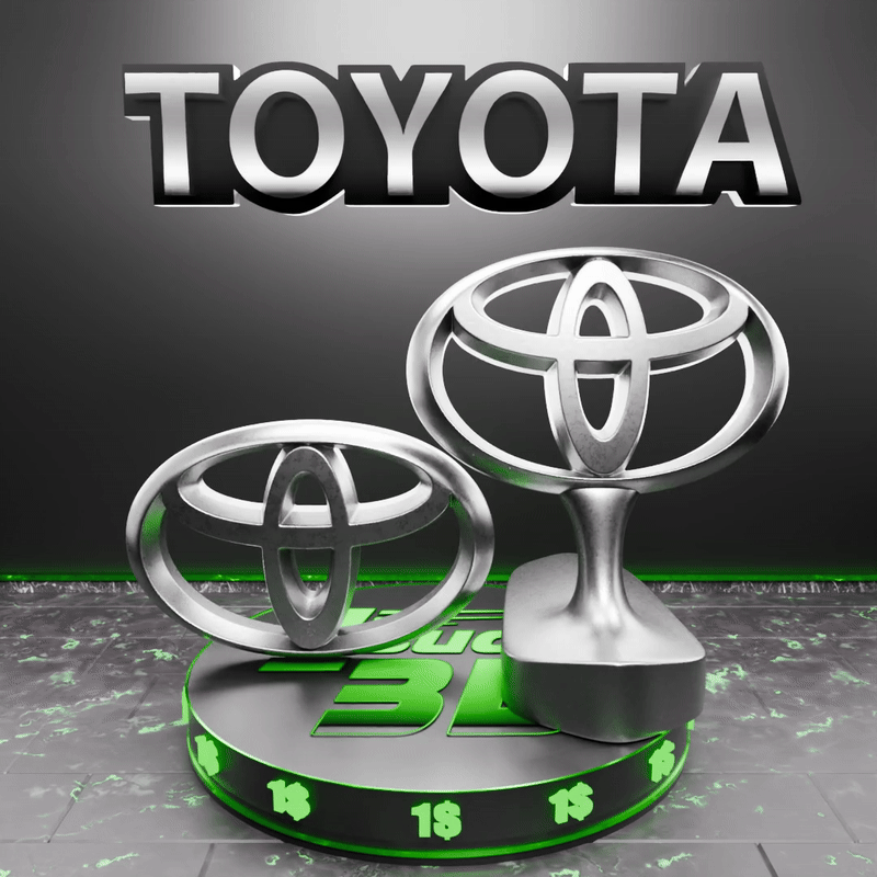 🟢 TOYOTA Car SUV Logo Emblem Badge Sign Crest Symbol Mark Insignia