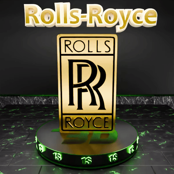 🟢 ROLLS ROYCE Car SUV Logo Emblem Badge Sign Crest Symbol Mark Insignia