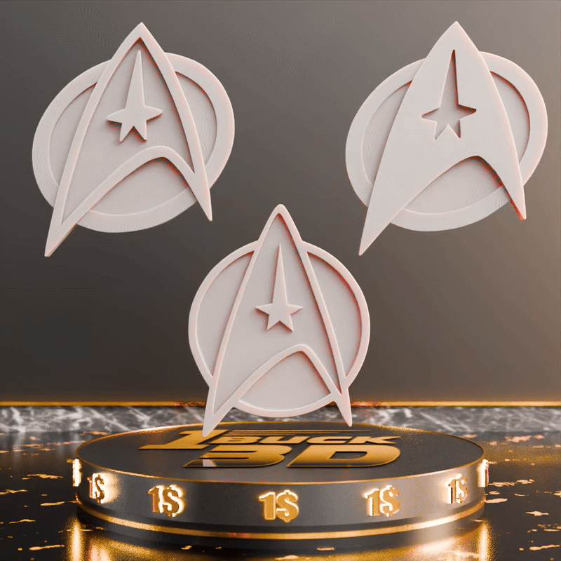 🟠 Star Trek Crew Starfleet Logo Emblem Insignia Badge