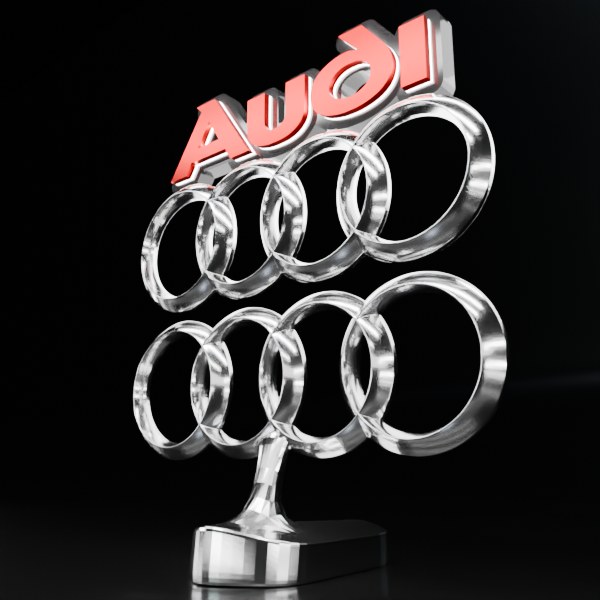 🟢 AUDI Car SUV Logo Emblem Badge Sign Crest Symbol Mark Insignia