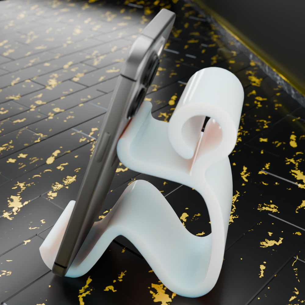 🟠 Young Man Sitting Position Phone Stand Holder