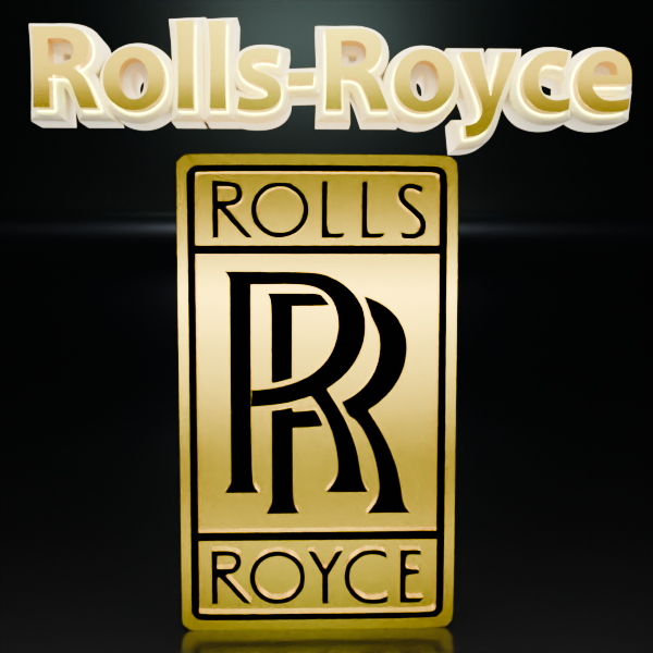 🟢 ROLLS ROYCE Car SUV Logo Emblem Badge Sign Crest Symbol Mark Insignia