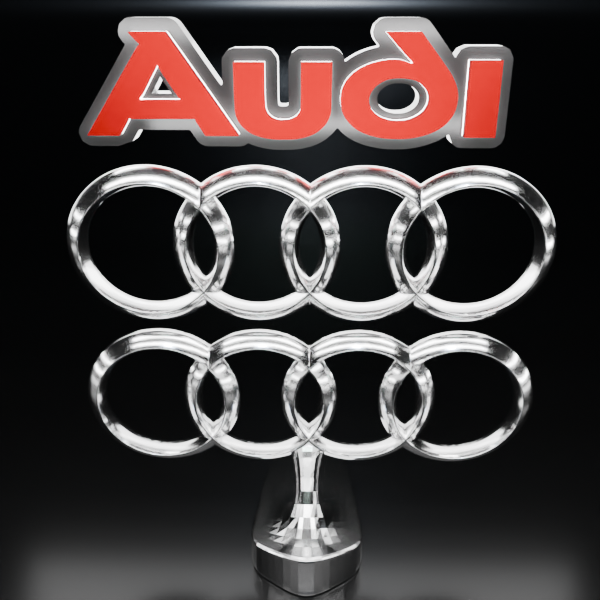 🟢 AUDI Car SUV Logo Emblem Badge Sign Crest Symbol Mark Insignia
