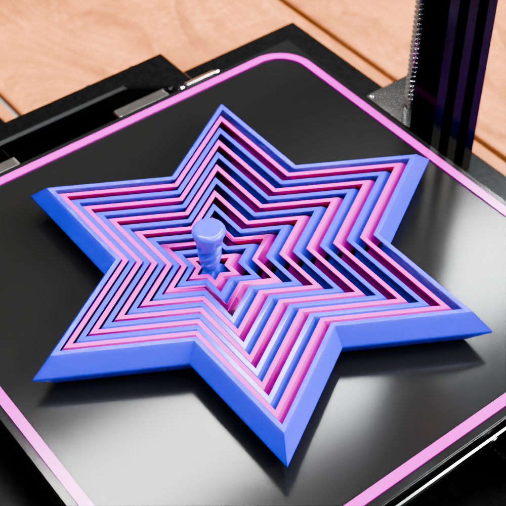 🟠 Expanded Sensory Star Satisfying Stress Releasing Fidget Toy