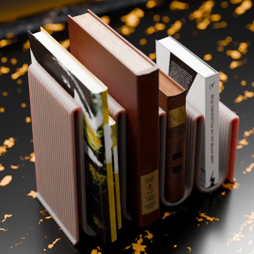 🟠 Book Stand Desk Organizer