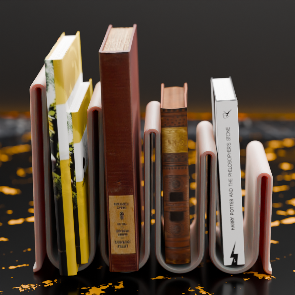 🟠 Book Stand Desk Organizer