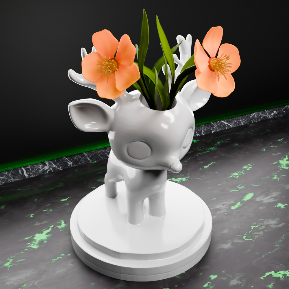🟢 Baby Deer Vase