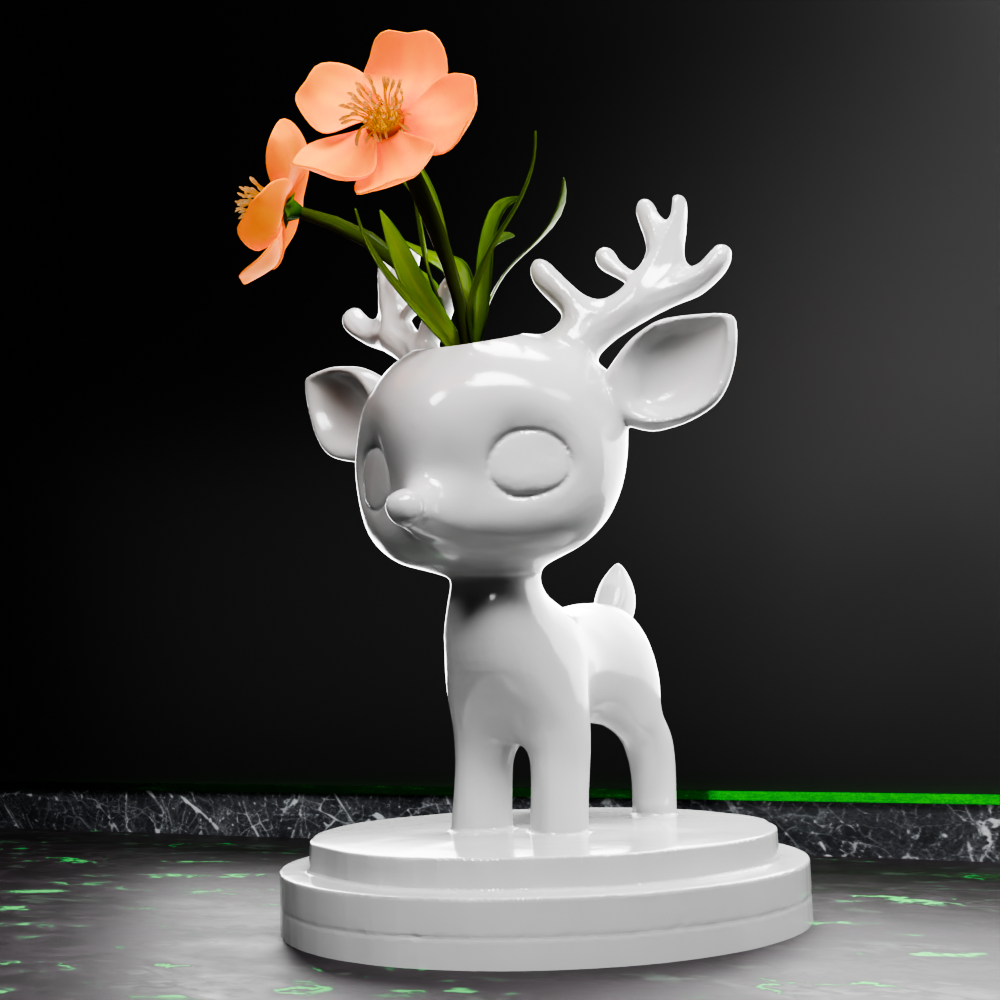 🟢 Baby Deer Vase