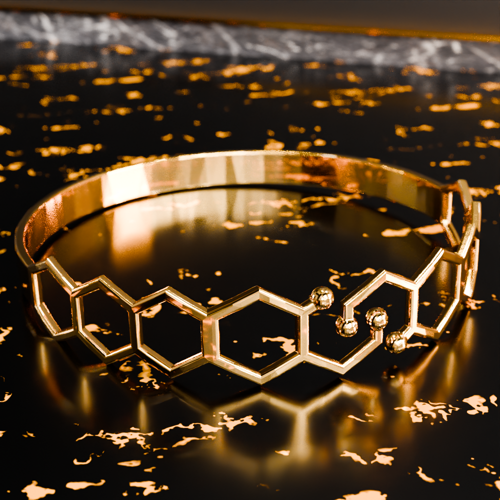 🟠 Honeycomb Hexagon Ring Bangal
