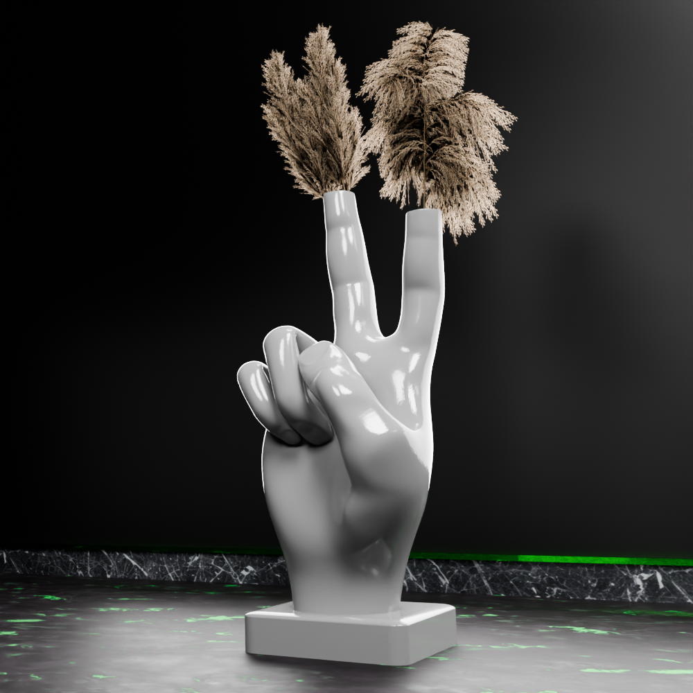 🟢 Cool Cute Hand Shaped Nordic Vase 3