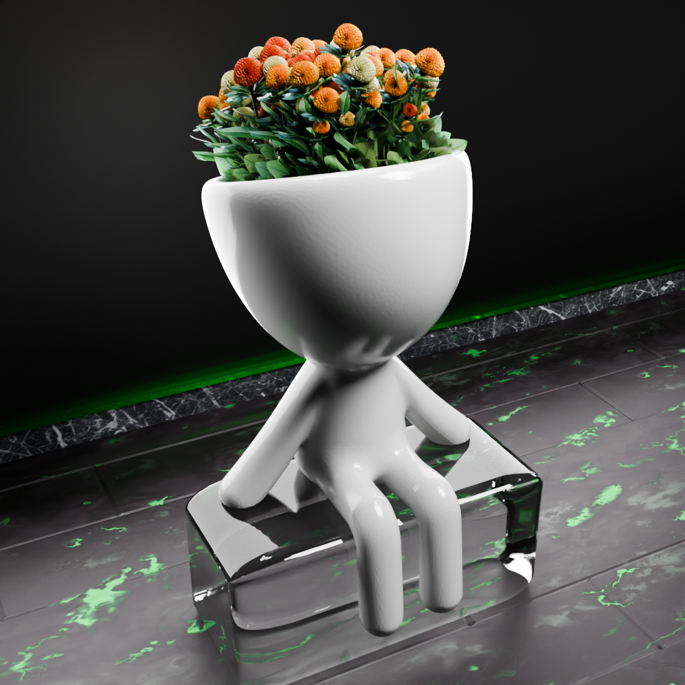 🟢 Cute Human Figure Robert Vase Planter #2