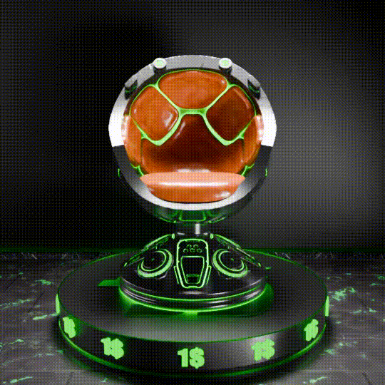 🟢 Sci-Fi Futuristic Chair #4 for 3.75" (1:18) Figure Dioramas