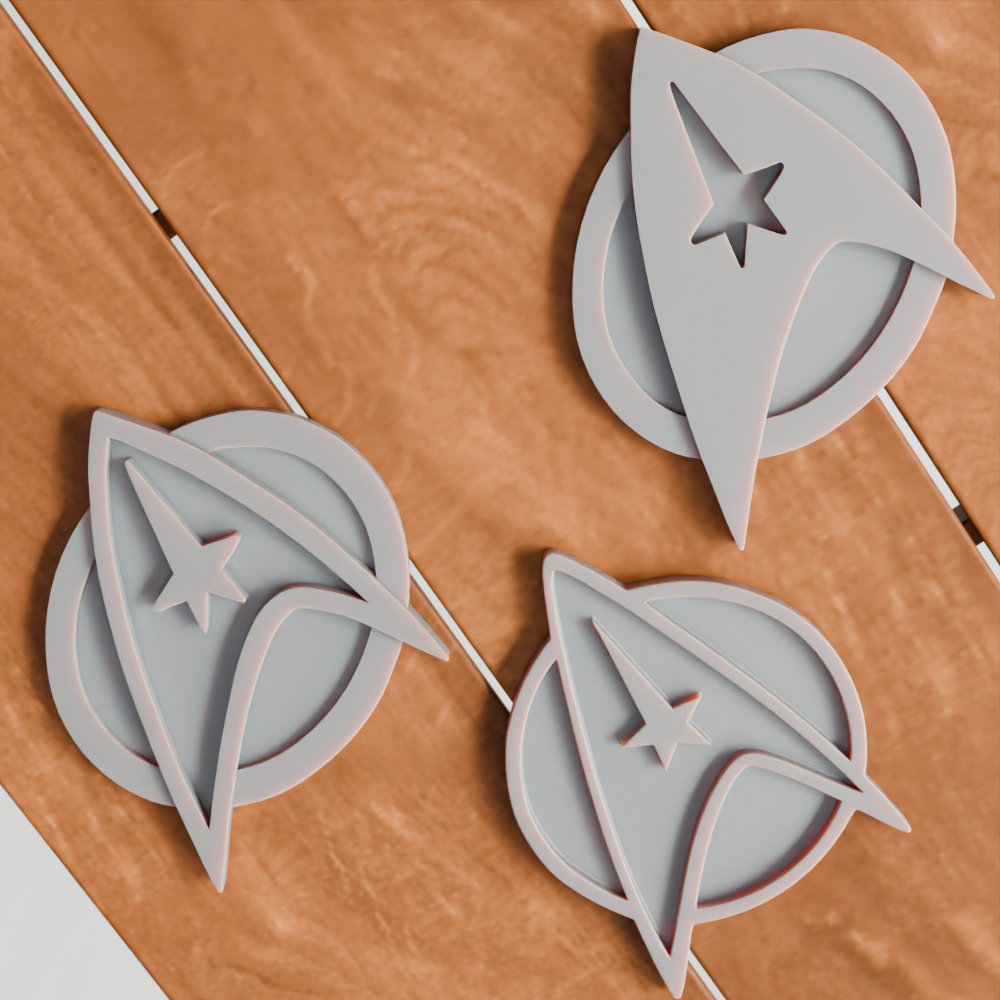 🟠 Star Trek Crew Starfleet Logo Emblem Insignia Badge