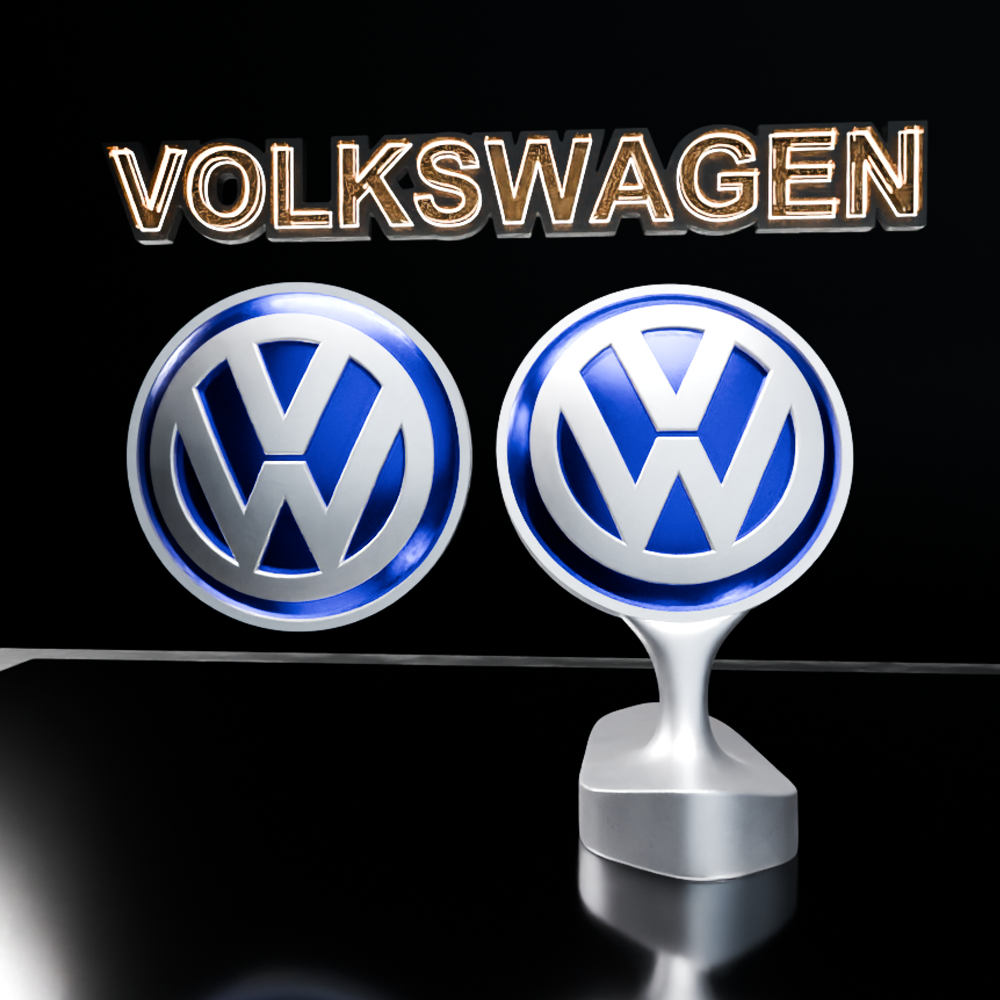 🟢 VOLKSWAGEN Car SUV Logo Emblem Badge Sign Crest Symbol Mark Insignia