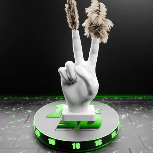 🟢 Cool Cute Hand Shaped Nordic Vase 3