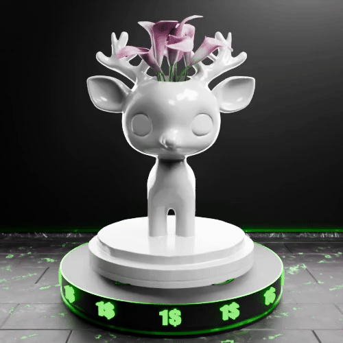 🟢 Baby Deer Vase